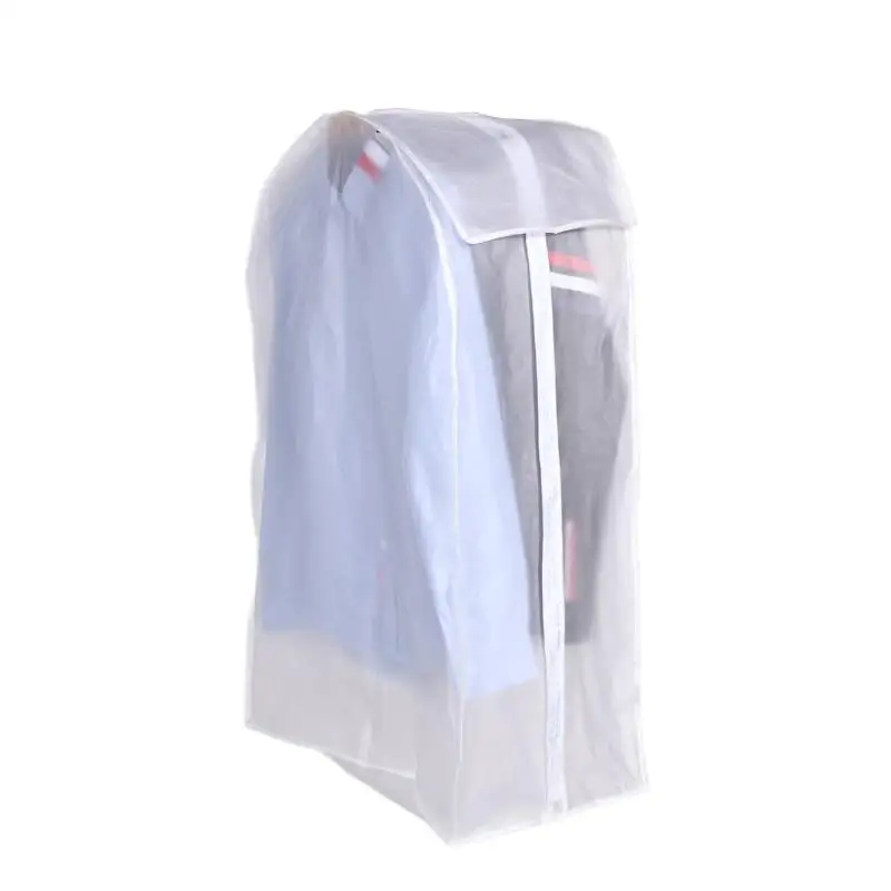 Пальто чехол от пыли для одежды костюм протектор шкаф сумка для хранения многократного использования прозрачное окно дизайн практичный пылезащитный