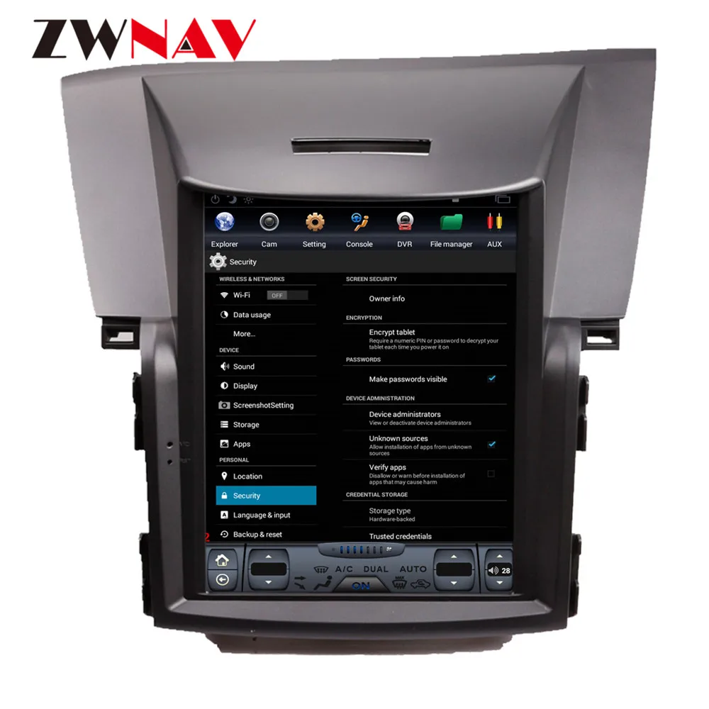 Perfect ZWNVA Tesla IPS Screen Android 7.1 Car No DVD Player Radio GPS Navigation For Honda CRV 2012 2013 2014 2015 2016 2017 Headunit 2