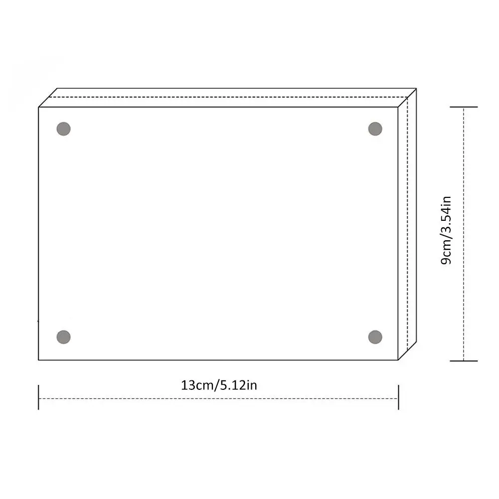 Магнитная акриловая рамка уплотненная двухсторонняя прозрачная фоторамка оргстекло Настольный дисплей подарок для родителей Новинка - Цвет: A