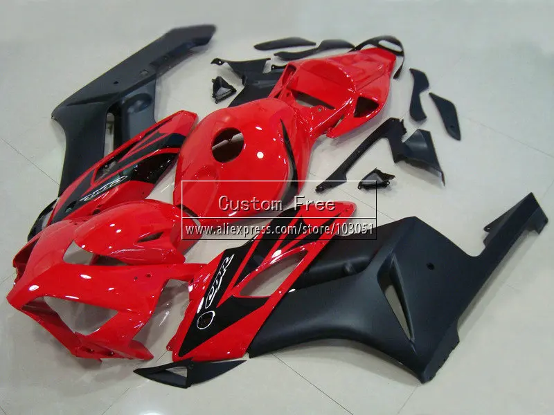 Пользовательские обтекатель комплект для Honda 2004 2005 CBR1000RR CBR 1000 RR 04 05 CBR1000 RR красный черный обтекатели ABS части