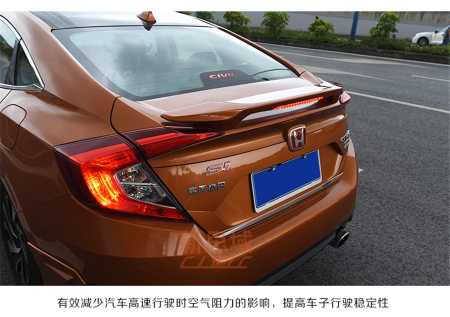 Spoilers For Honda Civic 2016.2017 Spoiler High Quality Rear Wing Strip