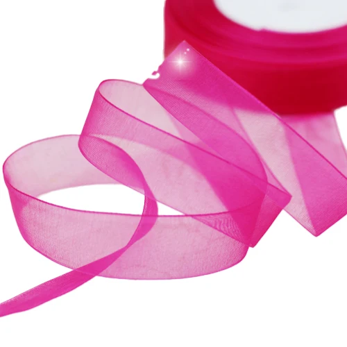 Luxurious Organza Ribbon for Gift Wrapping and Decorative Crafting - 50 Yards per Roll