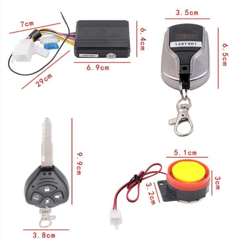 Универсальный пульт дистанционного управления Двигатель старт Мотоцикл Скутер компактный охранная сигнализация для Suzuki/Honda/Yamaha