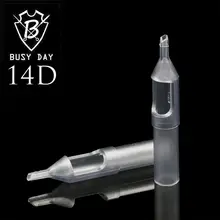 50 шт. 14D стерильные серый одноразовые татуировки советы Короткие Пластик иглы Советы для тату тела Книги по искусству питания