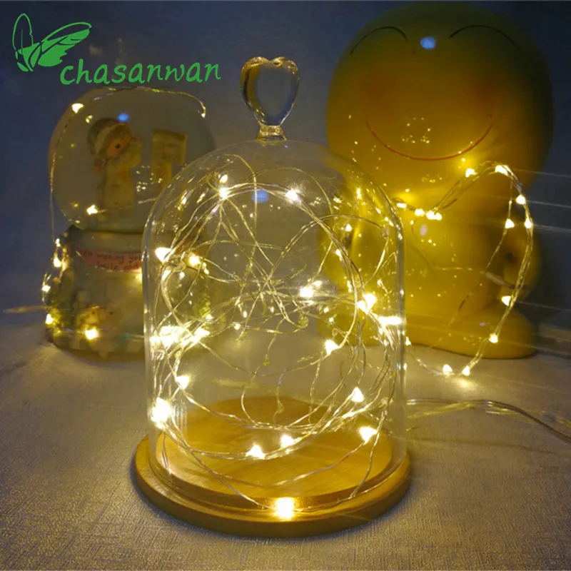 

2m 20LED Copper Wire String Light Valentines Wedding Decoration Lamp Party Christmas Decorations for Home New Year Decoration,Q