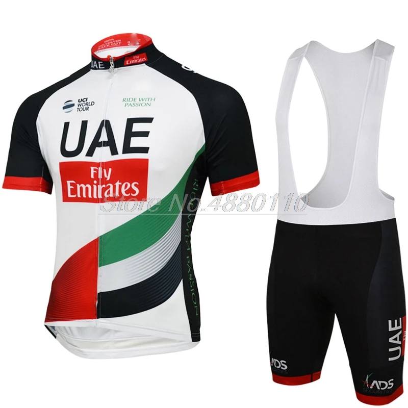 الإمارات فريق 2019 الدراجات جيرسي الدراجة مريلة مجموعة تي شيرتات قصيرة للأطفال روبا Ciclismo رجل الصيف الجافة سريعة برو ركوب الدراجات مايوه السرا...