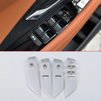 

For Jaguar E-Pace 2017-2019 Interior Window Switch Control Panel Cover Trim 4pcs (Only Fit For Left Hand Drive)