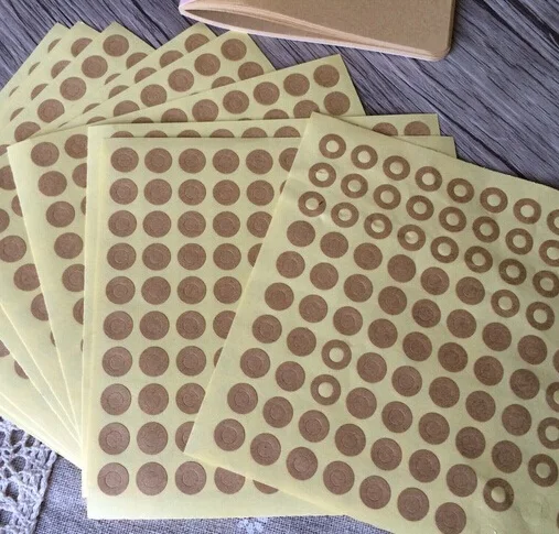 500 шт винтажная крафт-кольцевая этикетка стикер s для подарка Бирка Кольцо-наклейка для ручной работы изделия DIY Многофункциональный
