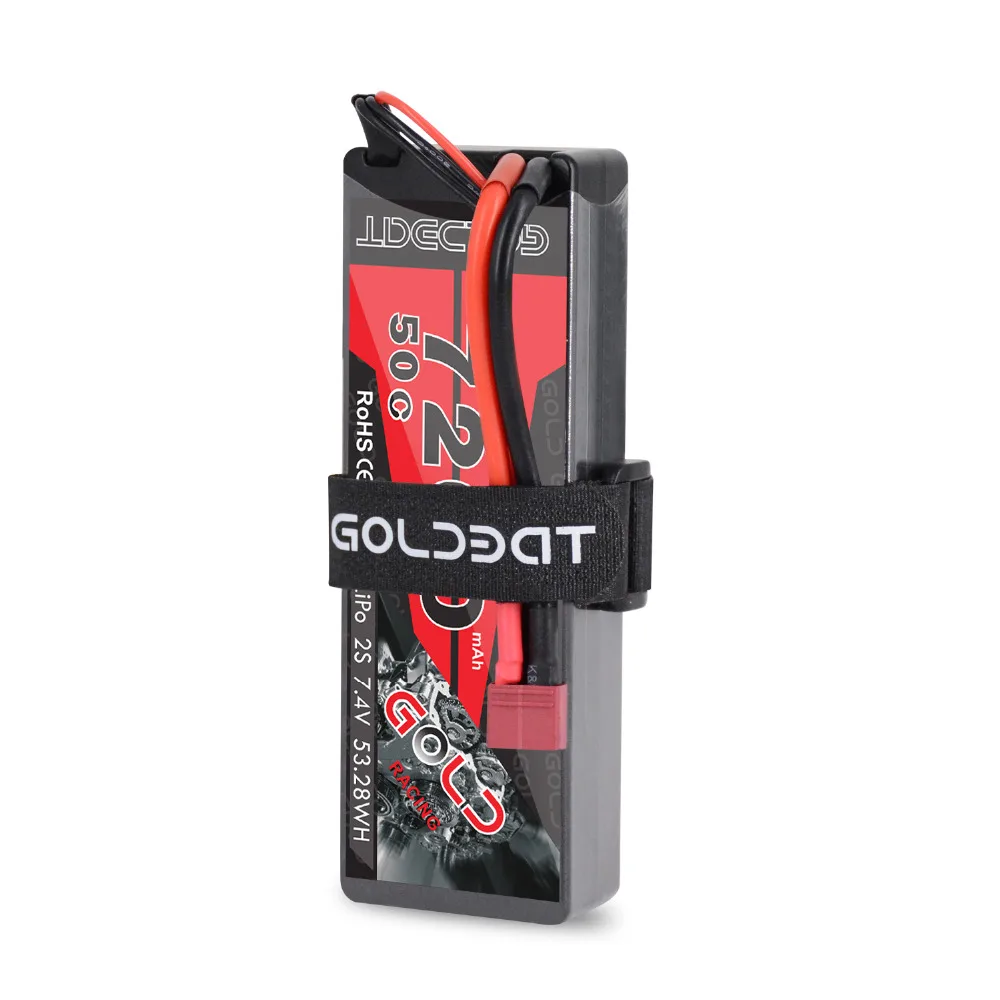 2 шт. GOLDBAT 7200 мАч LiPo батарея для RC 2S 50C батарея LiPo 7,4 В с Т-образной вилкой для RC автомобиля грузовика Танк Losi Traxxas Slash Truggy