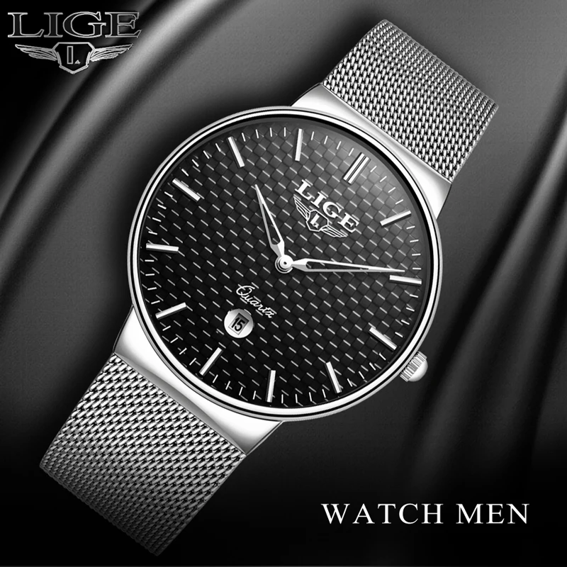 

2018 Men Watch Top Brand LIGE Luxury Men Watches Men Business Quartz Watch Male Date Waterproof Gold Clock Man Relogio Masculino