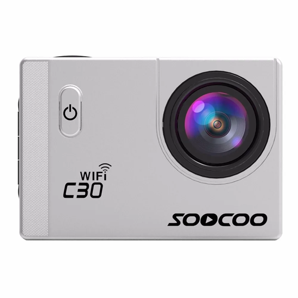 SOOCOO C30 2' экран 4K 170 градусов широкоугольный WiFi Спортивная экшн-камера видеокамера с водонепроницаемым корпусом чехол 1050 мАч