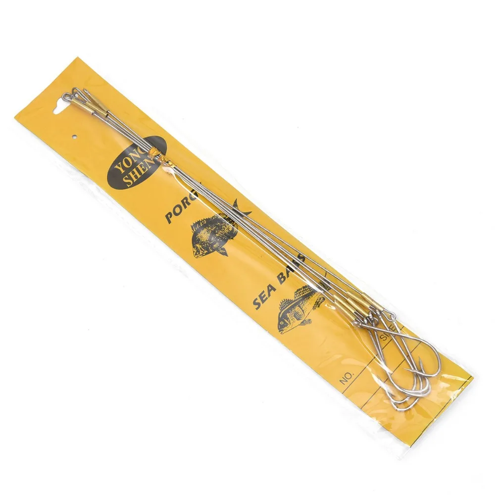 Núcleo com Gancho Trela para o Chumbo de Pesca Linha de Pesca Fio de Aço 5 e 10 Pcs Anti mordida Trelas Líder Inoxidável A34 10 trelas líder de fio de aço inoxidável