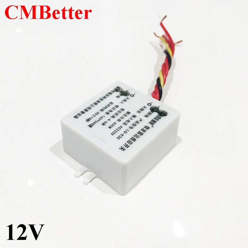 

CMBetter Microwave Motion Sensor Switch Doppler Radar Wireless Module for Lighting DC12V 360 Degree 5.8GHz Security
