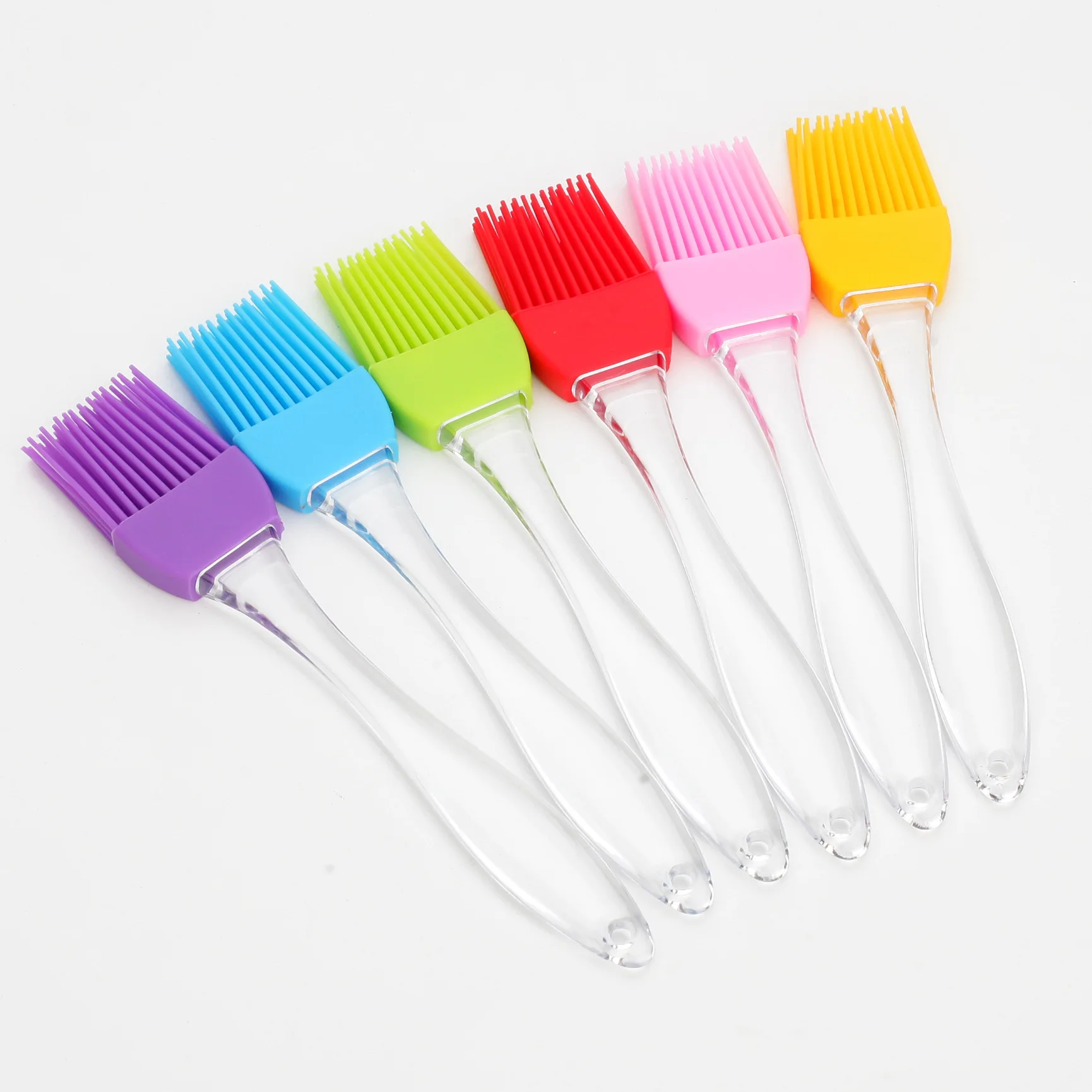 

Silicone oil brush small transparent handle high-temperature resistant sauce shao kao you brush cake baking cream brush tools
