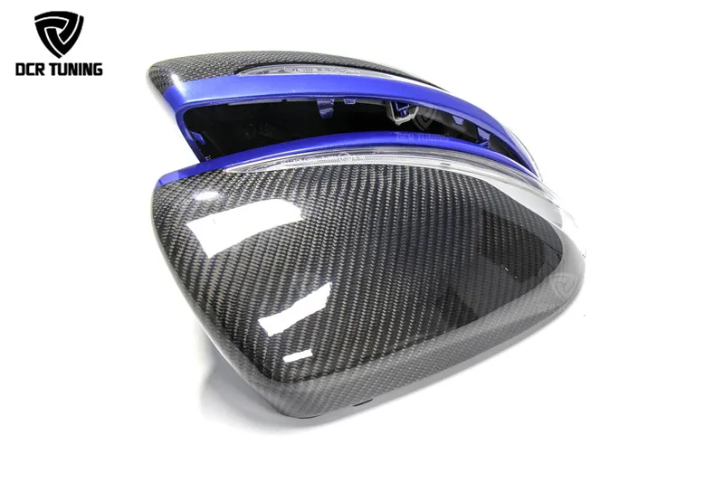 Mercedes W205 W222 W213 X205 Benz C S GLC E Class Carbon Fiber Mirror LHD Only 11 Replacement Style AMG (3)