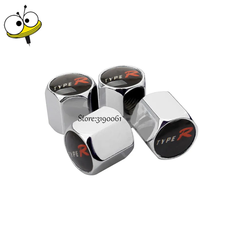 Car Styling Wheel Caps Tire Valve Caps For Type R Logo For Honda Crv