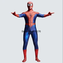 Горячая распродажа! Костюм 3D принт Косплей Костюм зентай из спандекса мужской комикс Человек-паук супер герой костюм для взрослых