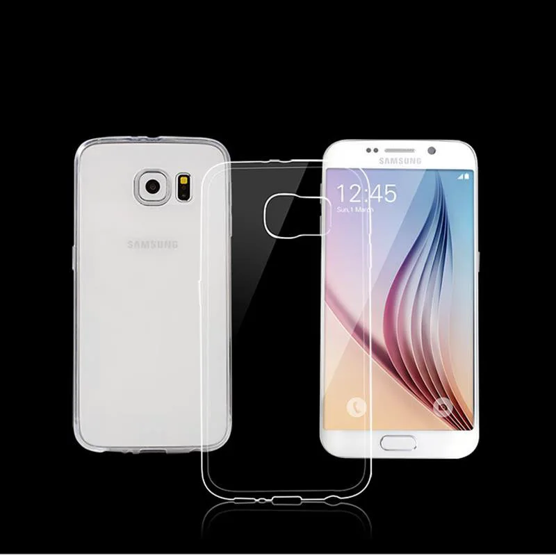 Тонкий чехол накладка из ТПУ силикона мягкий для Samsung Galaxy S7 Edge S6 S5 S4 S3 S2 On5 Note 4 2 5 3 J5