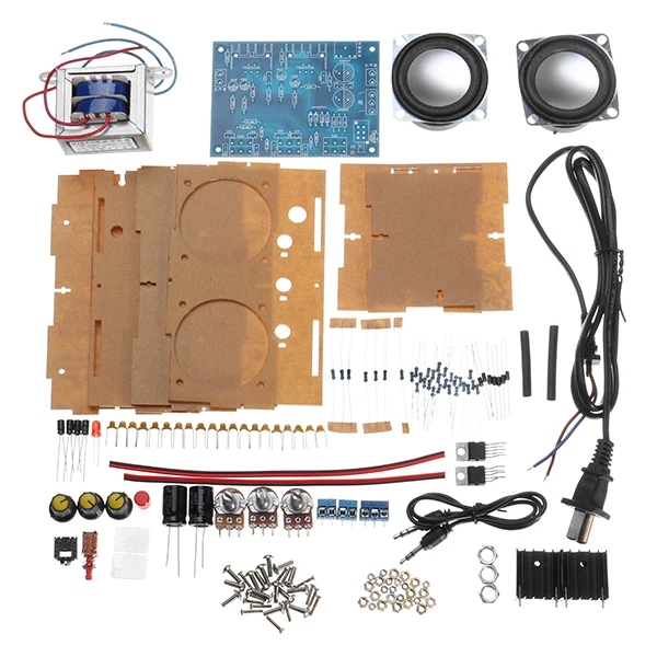 Clalite DIY TDA2030 мини усилитель двухканальный Динамик аудио комплект мини электронного производства Запчасти сборки 220 В переменного тока