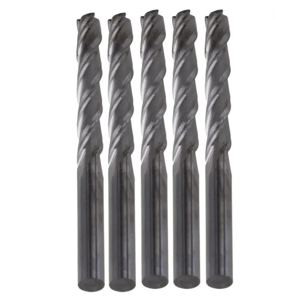 

Three Floete Spiral Cutter 3.175x22mm CNC Milling Machine Wood Acrylic Burs 5pcs