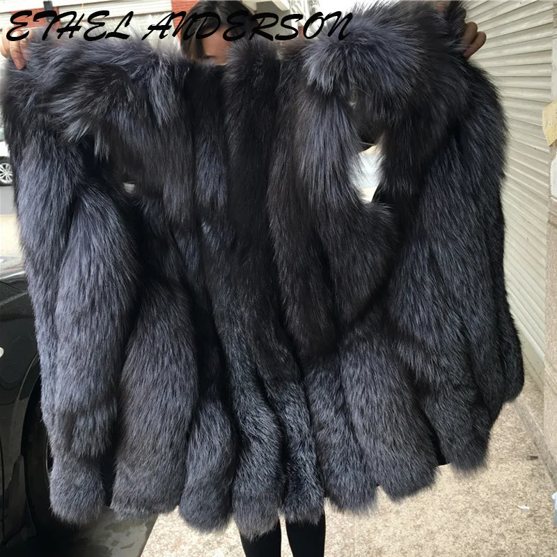 6-Long-New-Real-Fox-Fur-Vest-Women-Outwear-Coat-Natural-Silver-Fur-Vest-Waistcoat