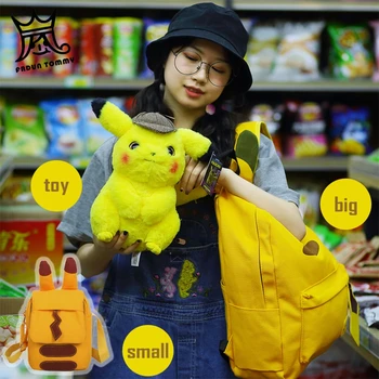 

FRDUN TOMMY Japanese anime cute Pikachu girl Shoulder bag kids children Adult kid bag Cosplay Snorlax Pocket monster Gifts toy