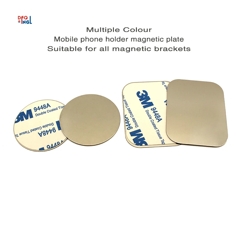 

DFQNGL Universal Phone Metal Plate Replacement Kit Magnetic Car Phone Holder Mount Accessory Metal Plate For Iphone Samsung HTC