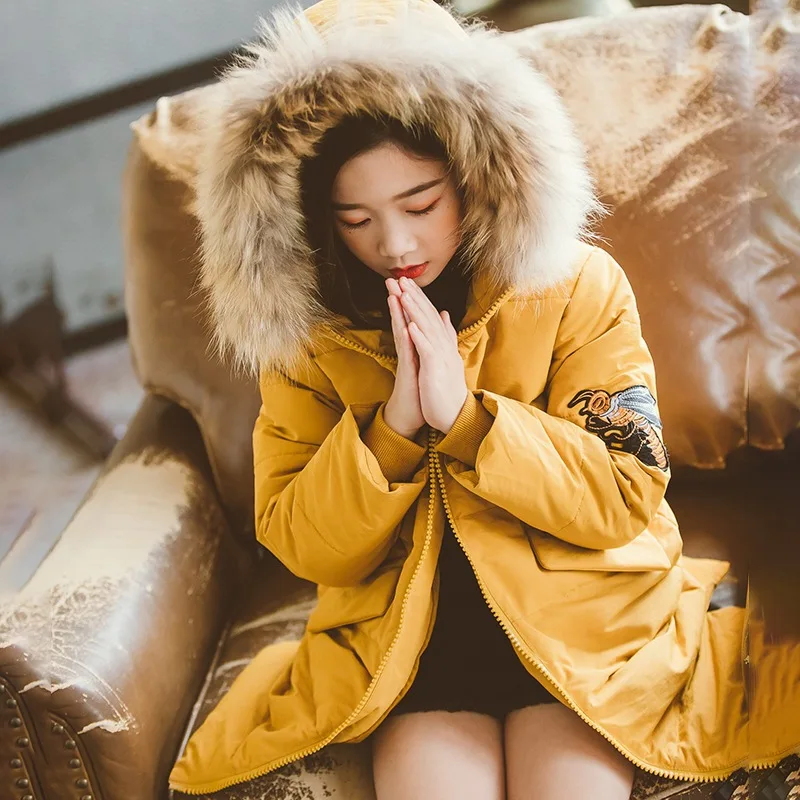 

Girls Clothing Warm Down Cotton Jacket for Girl Clothes Russian Winter Thicken Parka Faux Fur Hooded Children Outerwear Coats