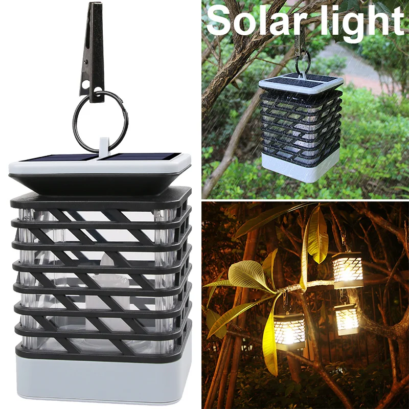 

LED Solar Power Panel Candle Flame Lights Energy Saving Motion Sensor Outdoor Garden Lawn Torch Wall Lamp Holiday Garland Decor