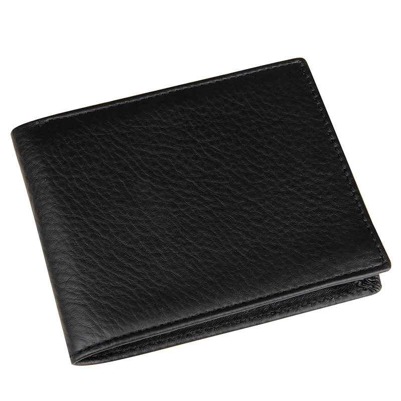 

Solid Short Crazy Horse Leather Wallet Men Bifold Men's Card Holder Purse Vintage Split Leather Men Wallet and Purses