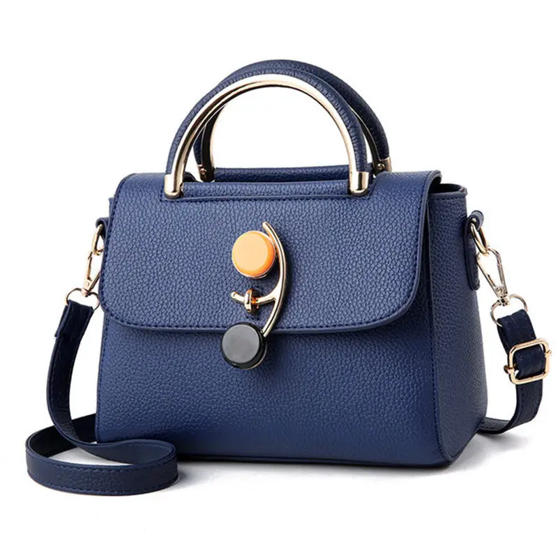 RanHuang женские модные кожаные сумки высокого качества женская сумка женские маленькие сумки на плечо розовые белые синие сумки-мессенджеры - Цвет: Blue