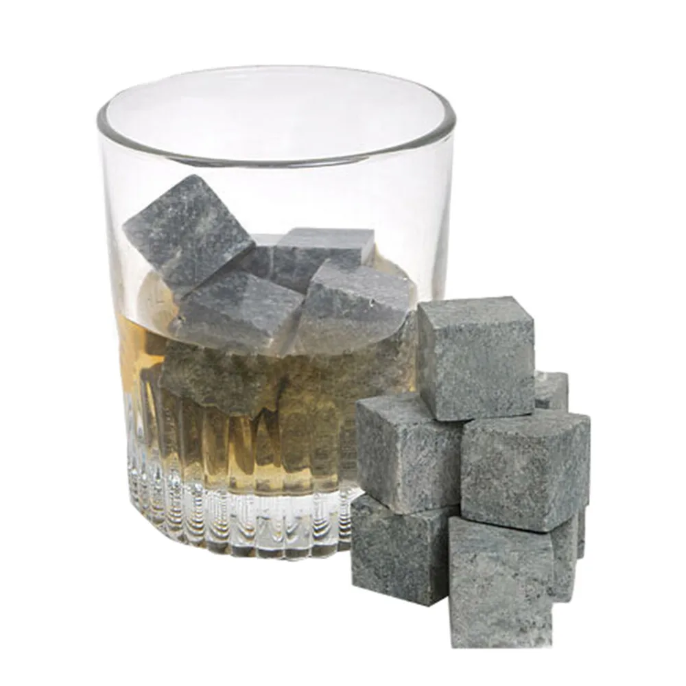 

New arrival 9 Pcs/Lot hotsale whiskey stones velvet bag whisky rocks whisky stones beer stone whisky ice stone Drop Shipping