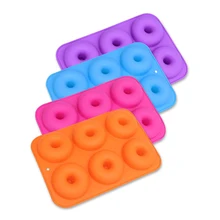 For Sale Online 6-Cavity Silicone Donut Baking Pan Non-Stick Mold Dishwasher Decoration Tools Baking Nonstick and Heat Resistant Reusable Special Price