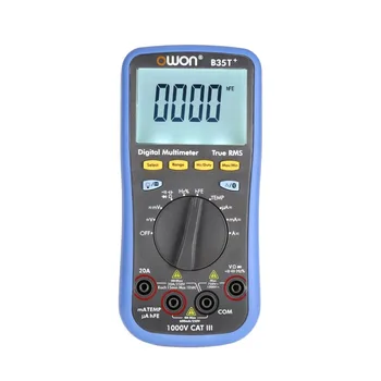 

Owon B35T+ Backlight Digital LCD Multimeter AC/DC Voltmeter Ammeter True RMS Diode hFE Resistence Continuity Tester Bluetooth