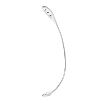 

Flexible 3 LED USB Snake Light Lamp Computer Lamp Student Lamp For Laptop PC