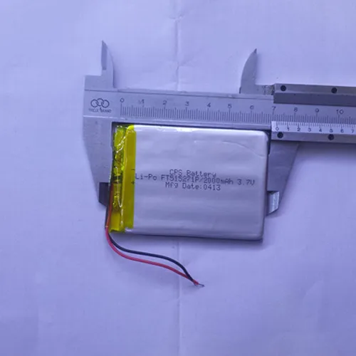 515271 полимерный аккумулятор 3.7v2000mah используется в цифровых аккумуляторная батарея, таких как GPS рекордер Перезаряжаемые литий-ионный аккумулятор