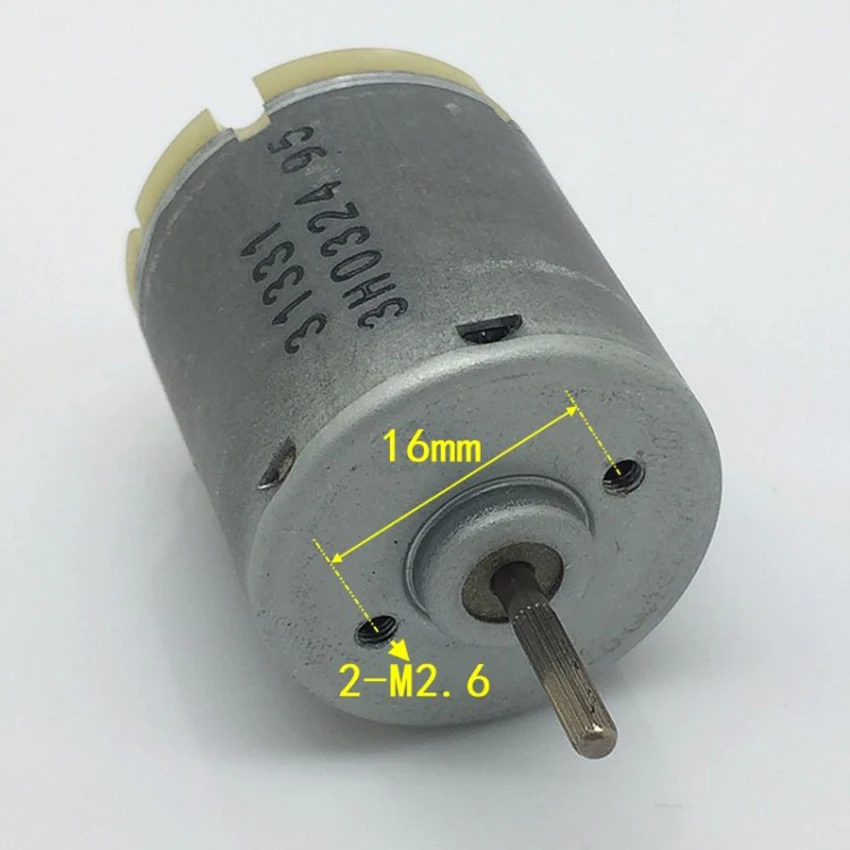 365 модель, углеродная щетка, микро мотор диаметром 28 мм, DC6-24V, 2000-10200 об/мин, Пазовая ось, круглая электрическая техника, средняя и низкая скорость