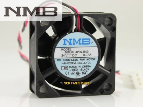 Оригинальный Для NMB 1606KL-05W-B49 4 см 40 мм 4015 DC 24V 0.07A сервер инвертор Вентилятор