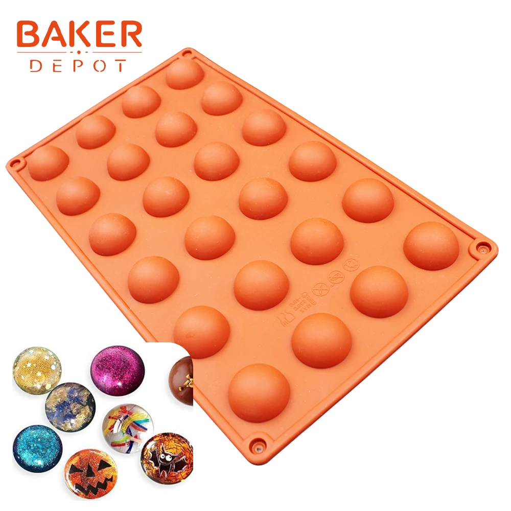 BAKER DEPOT силиконовая форма для формы для изготовления мыла, шоколада, круглая форма для выпечки торта, Форма мыла ручной работы для пудинга и желе, форма для выпечки кондитерских изделий - Цвет: SICM-020-3