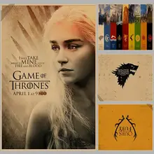 Jogo da coleção de filmes direita cartazes retro, decorações de família