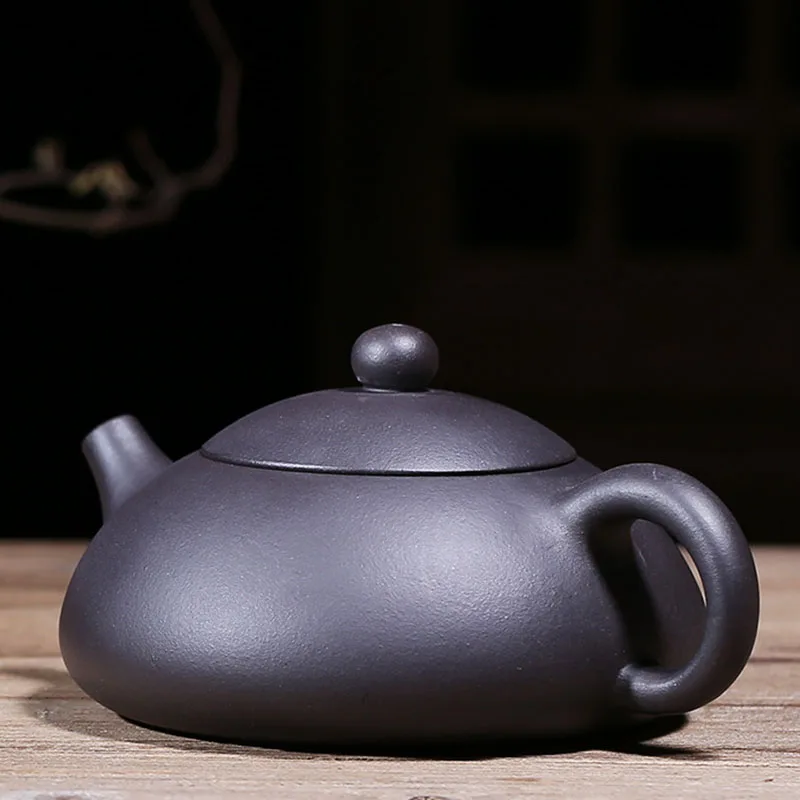 Оригинальный чайник из исинской глины 250 куб. См ручная работа Banyue Dong Piao Zisha черный