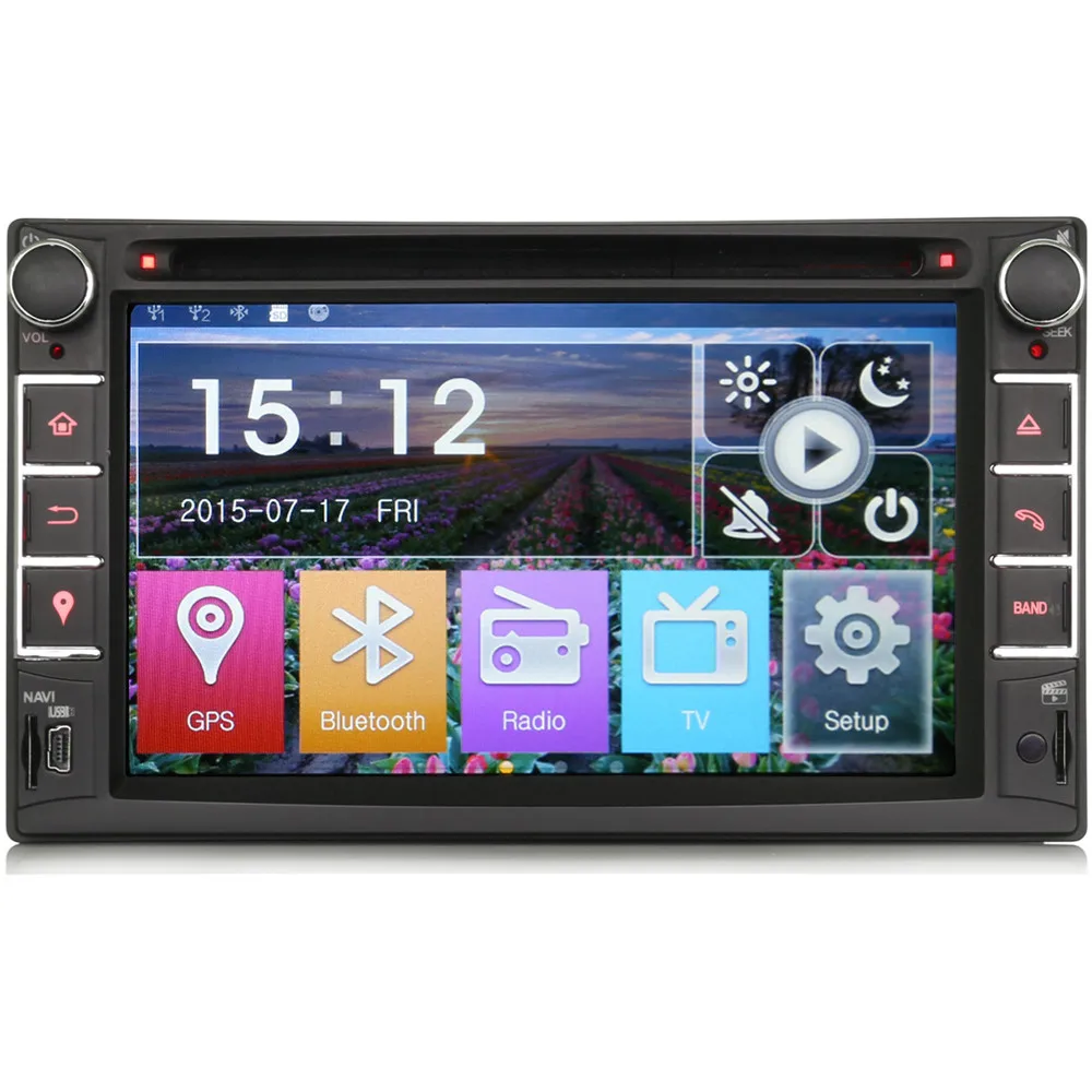 Eunavi 6.2 inch In Dash Double 2 Din Car DVD Player GPS Stereo Head Unit Radio Navi CD MP3 USB