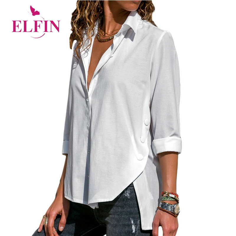 

Women's Blouses Shirts Autumn Long Sleeve Turn Down Collar Office Ladies Shirts Top Button 2018 Fashion Femme Blusas Top WS9817R