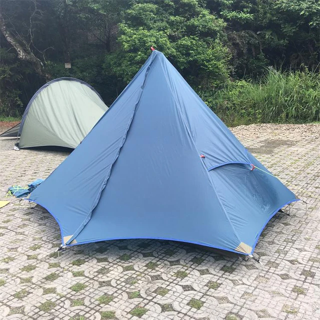 Best Offers AXEMEN ultralight 2 person double layer waterproof silicon coated camping beach tent