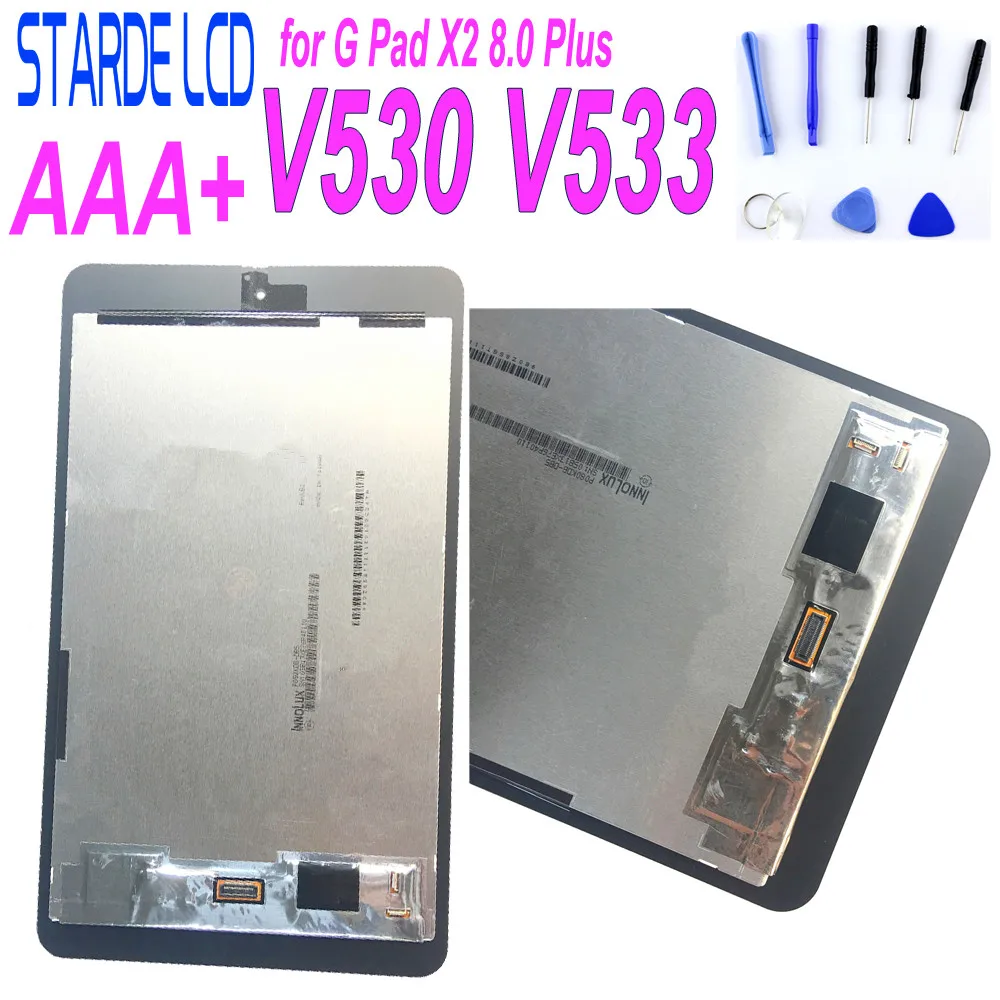 

Starde New 8.0" For LG G Pad X2 8.0 Plus FHD V530 V533 LCD Display Touch Screen Digitizer Assembly V533 Display Parts