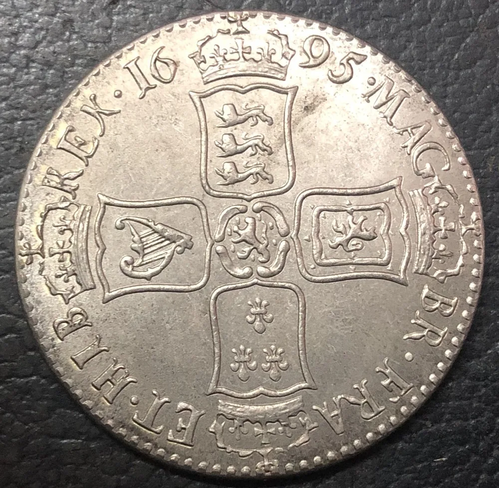 1695 Англия 1 Корона-Вильям III доллар