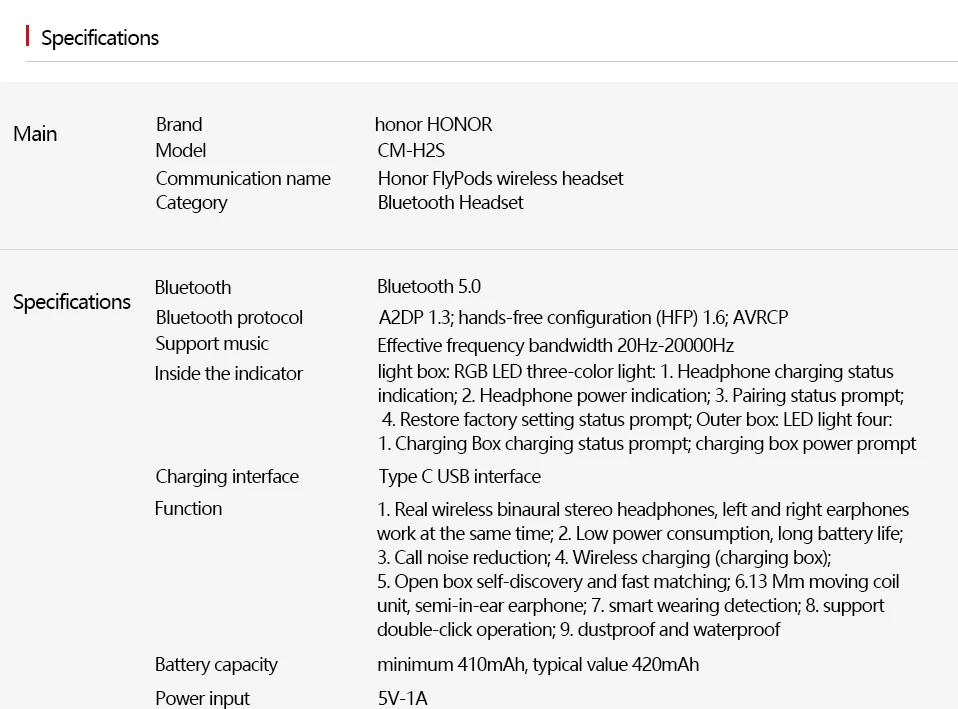 Original HUAWEI Honor FlyPods Bluetooth Earphone Wireless Headset With Mic Voice Control Unlock Handfree Honor Bluetooth Headset (12)