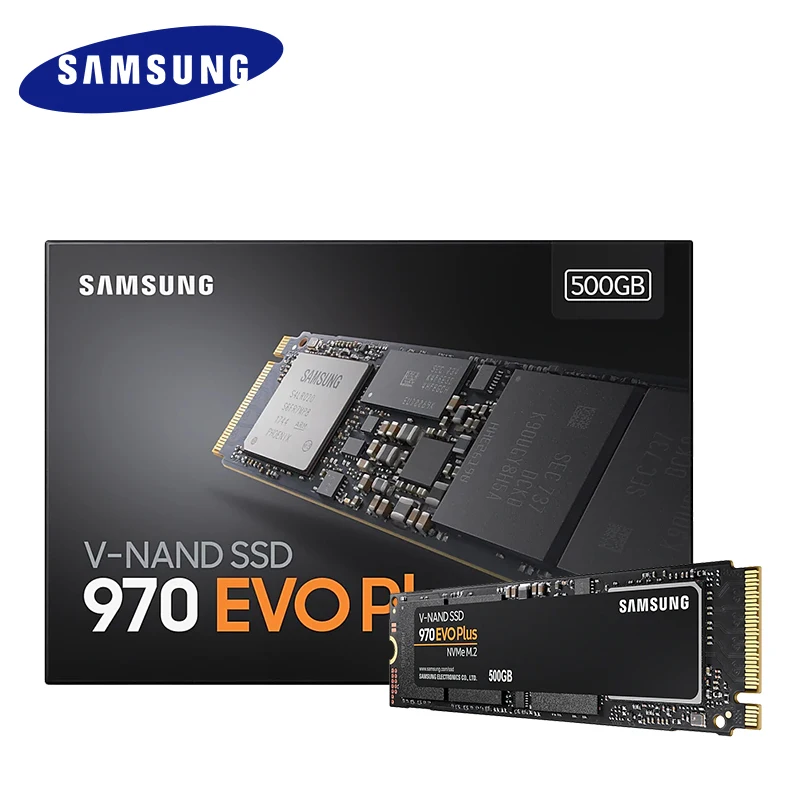 

SAMSUNG SSD M.2 1TB 250GB 500GB 970 EVO Plus NVMe Internal Solid State Drive Hard Disk M2 2280 TLC PCIe Gen 3.0 x 4, NVMe 1.3