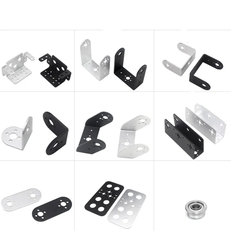 

Servo Bracket For Standard Servo Steering Bearing Bracket To DIY Humanoid Robot Arm Robotic Part Accessory Platfrom U Beam L Toy
