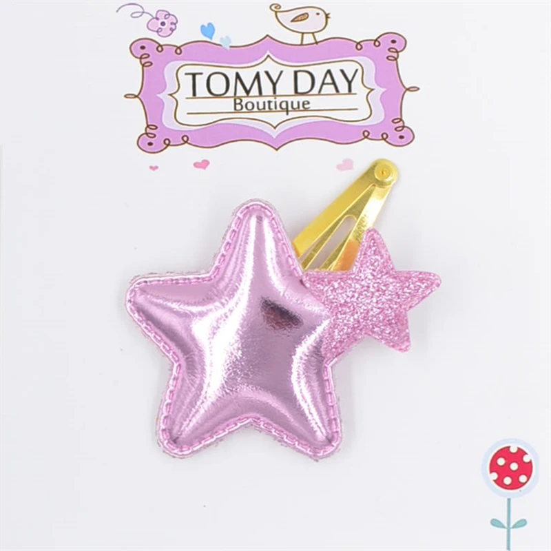 

1pc Baby Girls Hair Accessories bb Hairpin Sequin Heart Bear Shiny Fabrics And Crown Hair Clip Kids Children Hairpins
